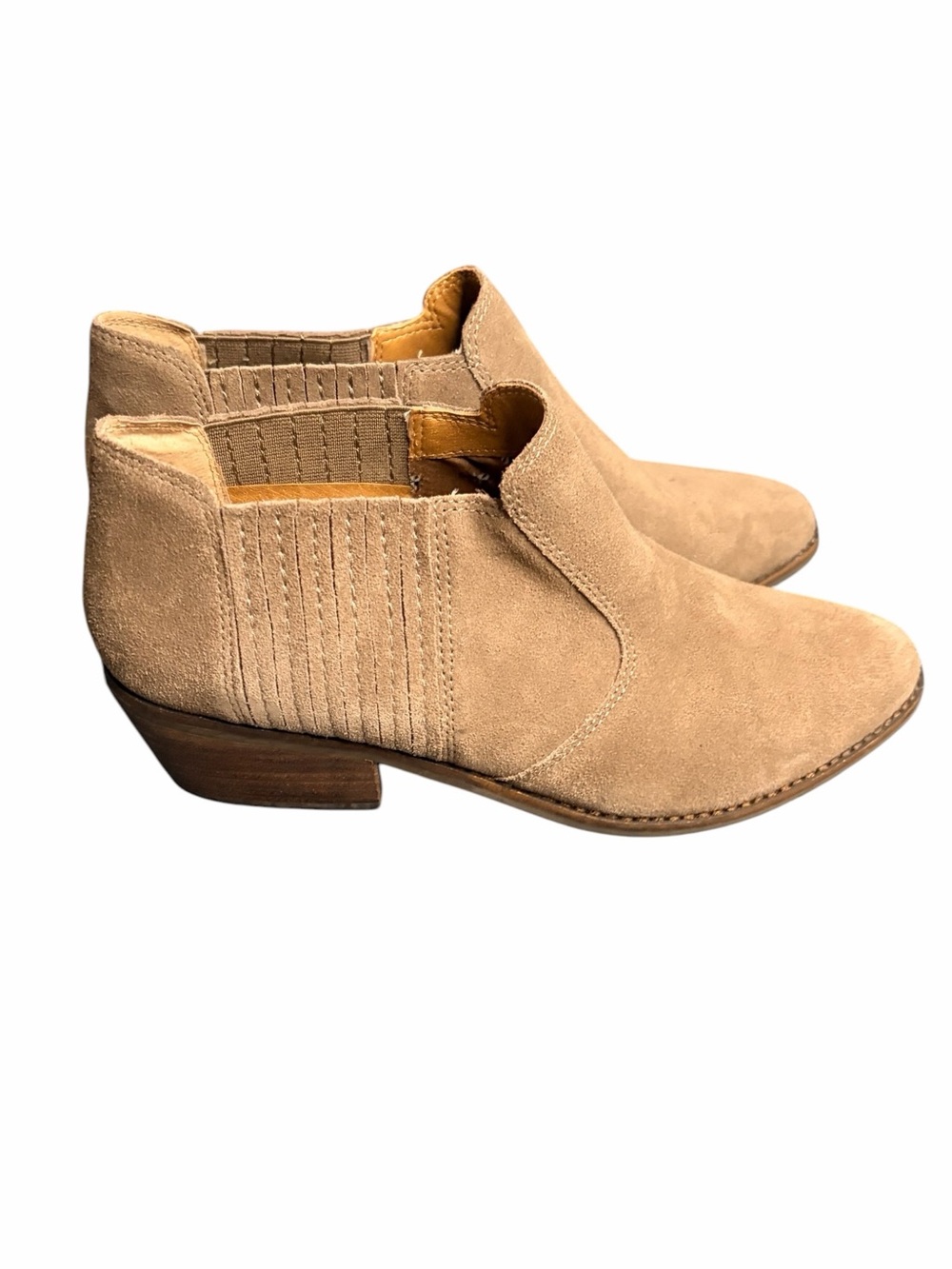 Lucky Brand Women's Tan Suede Ankle Booties
